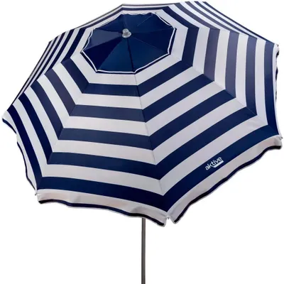 Immagine prodotto di Ombrellone da spiaggia Active Windbreaker a 8 stecche, 220 cm, blu navy, per la spiaggia, blu, taglia unica