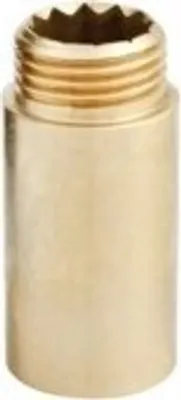 Image de Prolongement raccord laiton 1/2" L 40 mm Raccord de tuyau eaux usées