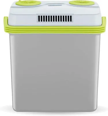 Produktbild von Elektrische Kühlbox 25L grau/grün mit USB und Zigarettenanzünder