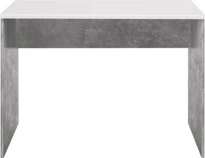 Produktbild von Schreibtisch Bürotisch Computertisch Arbeitstisch Tisch Büromöbel "Olli II" Beton / Weiß