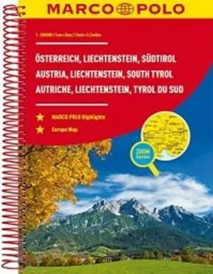 Obrázek produktu pro MARCO POLO Reiseatlas Österreich, Liechtenstein, Südtirol 1:200 000