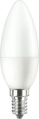 A white LED candle light bulb with a silver base, shown against a white background.