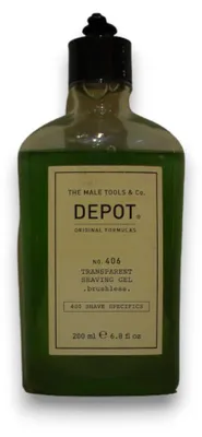 Immagine prodotto di Depot 400, Gel da barba specifico, n. 406, Menta. Idratante e rinfrescante. 200 ml