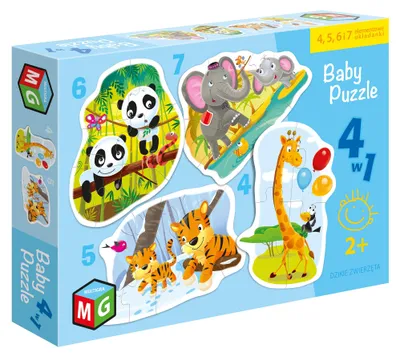 Obrázek produktu pro MULTIGRA Baby puzzle divoká zvířata 05662