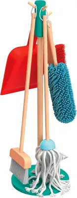 Produktbild von Playtive Holz Kinder Spielzeug Rollenspiel Putzstation + Zubehör