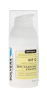 Produktbild von SOLVERX Dermopeel Vit C - Säurekomplex 30% (Ascorbinsäure, Laktobionsäure) 30ml