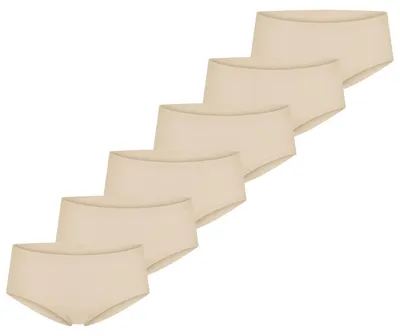 Produktbild von Schiesser Damen Panty Invisible Baumwolle 6-Pack sand - Größe 42