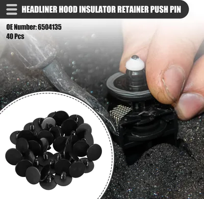 Produktbild von Himmelhauben-Isolator-Befestigungssplint, für Jeep Wrangler 2007-2024, Kunststoff, Nr. 6504135, Schwarz, 40 Stück