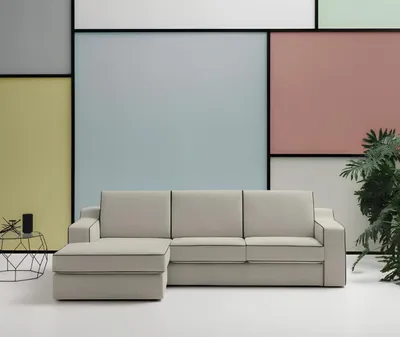 Produktbild von Design Textil Moderne Couch Luxus Ecksofa L-Form Möbel Polster Beige alfitalia