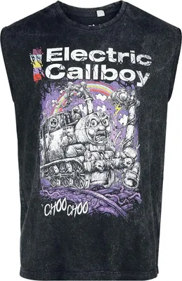 Produktbild von Electric Callboy Tank-Top Herren Choo Choo anthrazit M