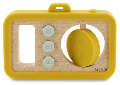 Imagen del producto de Cámara de juguete TRIXIE, cámara de juguete de madera, ideal para niños y niñas