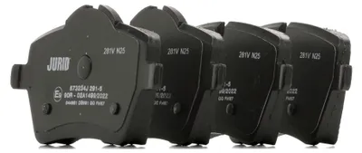 Produktbild von JURID 573234J Bremsbeläge Satz Vorne für MINI Schrägheck (R56) Schrägheck (R50, R53) Clubman (R55) Countryman (R60) Cabrio (R57)
