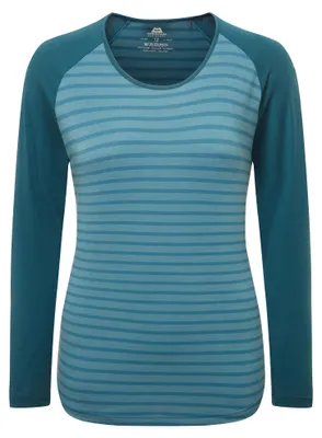 Produktbild von Mountain Equipment Redline LS Wmn's Tee - Bluefin Stripe/Denim Bluefin Stripe/Denim 12