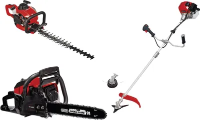 Image de Kit thermique 3 en 1 jardin Einhell – Débroussailleuse - taille-haie - tronçonneuse