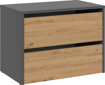 Produktbild von Topeshop MODO ANT/ART Schuhregale Geschlossen Anthrazit  Eiche
