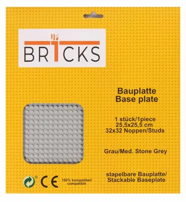 Image de Br1cks Plate Med. Gris pierre 32x32