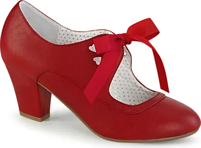 Produktbild von WIGGLE-32 Damen Pumps von Pin Up Couture, Rot  , EU 43, US 13