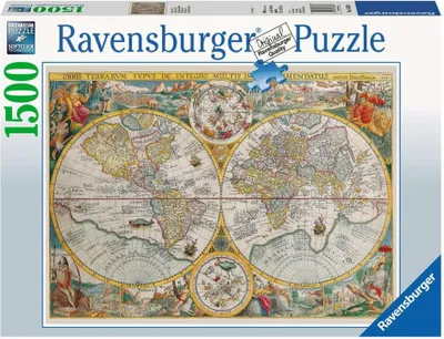 Obrázok produktu pre Ravensburger 16381, 1500 kusov, Mapy, 14 rok / roky