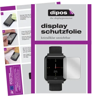 Produktbild von 6x Schutzfolie für CanMixs CM07 Smartwatch klar Displayschutzfolie Folie Display
