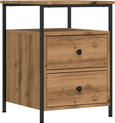 Immagine prodotto di Comodino Rovere Artigianale 44x45x60 cm in Legno Multistrato