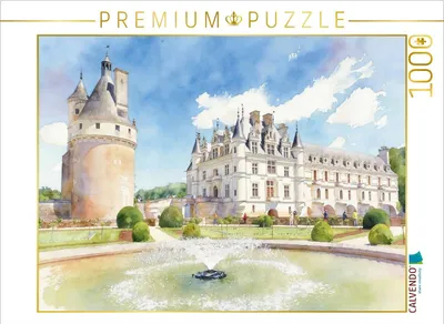Produktbild von CALVENDO Puzzle Schloss Chenonceau in Frankreich | 1000 Teile Lege-Größe 64x48cm Foto-Puzzle für glückliche Stunden