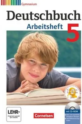 Immagine prodotto di Deutschbuch 5. Schuljahr. Arbeitsheft mit Lösungen und Übungs-CD-ROM. Gymnasium Allgemeine Ausgabe