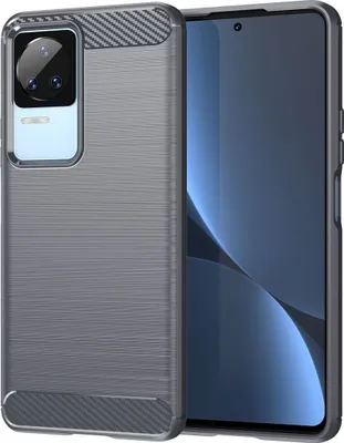 Produktbild von König Design Hülle kompatibel mit Xiaomi Poco F4 Kunststoff Soft Handyhülle - Handy Case Grau