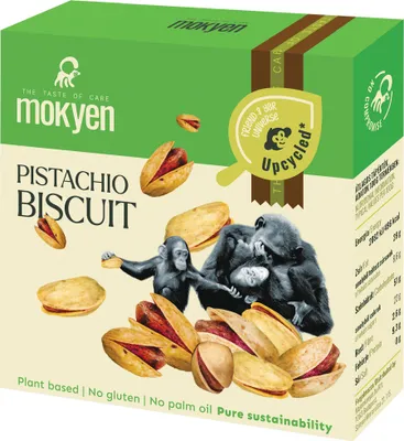 Produktbild von Mokyen Upcycled Pistazien Kekse Cookies mit Rohrzucker 50g / glutenfrei / vegan / handgemacht