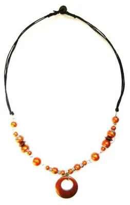 Produktbild von bunte Halskette, Modeschmuck, Natur-Schmuck