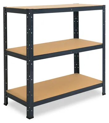 Zdjęcie produktu dla shelfplaza HOME 100x120x60 cm regał do dużych obciążeń w kolorze antracyt z 3 półkami i udźwigiem 175 kg na półkę