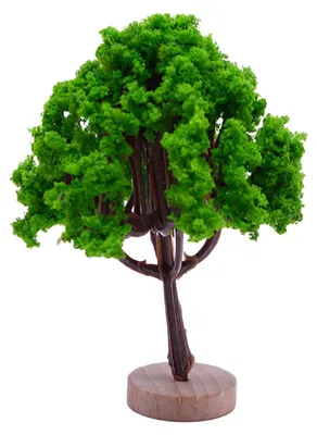 Produktbild von Mini-Baummodell, realistisch aussehend, leuchtende Farben, vielseitig einsetzbar für DIY-Landschaftsgestaltung, simulierte Miniaturbaumdekoration E