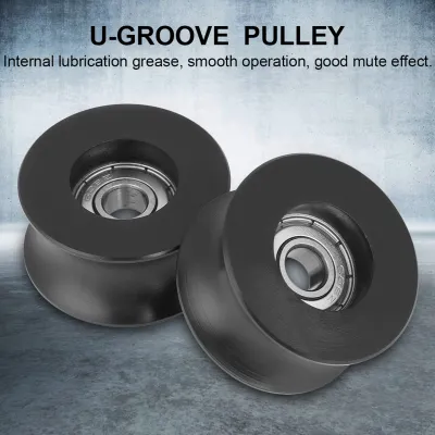 Image de 4 pièces 0840UU Rouleaux de guidage pour poulies à gorge en U, type U, 8 x 39,5 x 20,1 mm