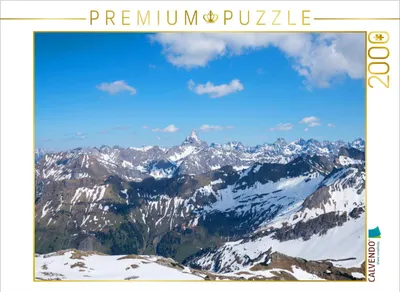 Produktbild von CALVENDO Puzzle Alpenpanorama Fellhorn 2000 Teile Puzzle quer | 2000 Teile Lege-Größe 90x67cm Foto-Puzzle für glückliche Stunden