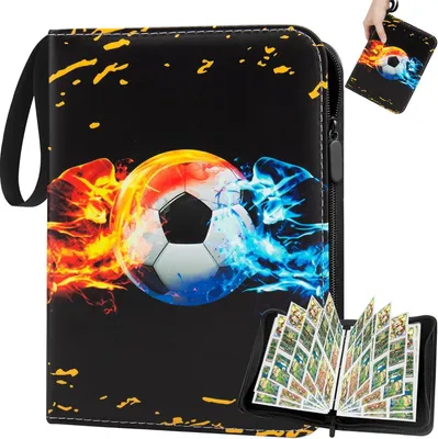 Produktbild von Sammelalbum für Fußballkarten 900 Karten, 50 Seiten, 9 Fächer, doppelseitiger Schutz
