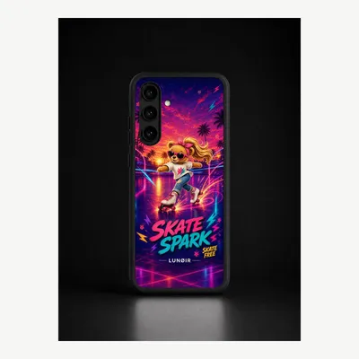 Productafbeelding van Samsung S24 Plus hoesje, telefoonhoesje, beschermhoesje, case met skateboardmotief – LUNØIR ©