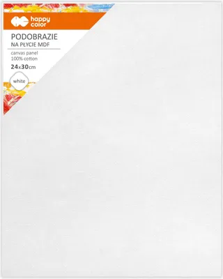 Produktbild von Białe podobrazie bawełniane impregnowane 24 x 30 cm
