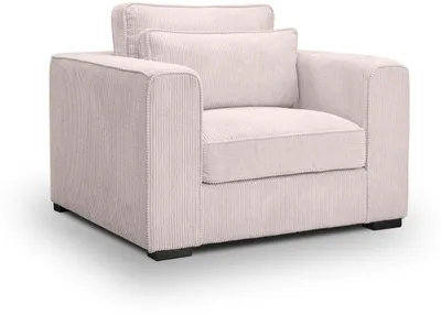 Productafbeelding van xonox.home Almera 1-persoons fauteuil, grijs-beige. Afmetingen: 120x92x112 cm