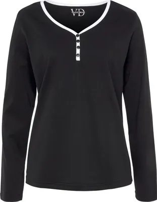 Produktbild von Vivance Dreams Pyjamaoberteil schwarz Größe 40/42