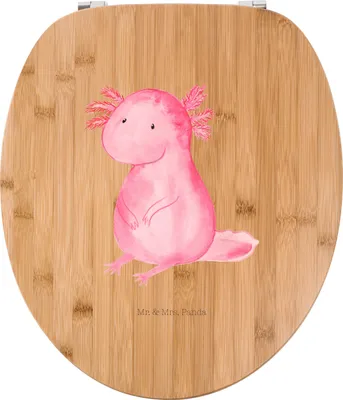 Produktbild von Mr. & Mrs. Panda klo deckel Axolotl Niedlich - Transparent - Geschenk, Liebe, Klobrille, Fröhlich, WC-Sitz, Klo-Deckel, WC Brille, Freundin, Toilettendeckel, Lebensstil