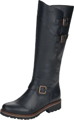 Produktbild von Remonte Damen Stiefelette mit verstellbarer Schaftweite & Reißverschluss R6590, Größe:38 EU, Farbe:Schwarz