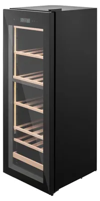 Produktbild von SucceBuy Weinkühlschrank für 42 Flaschen, freistehender Kühler mit zwei Temperaturzonen, einstellbar von 5 °C bis 18 °C, mit Glastür – ideal für Hausbar, Büro, Bar sowie Rotwein, Weißwein und Champagner