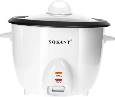 Produktbild von Sokany, Reiskocher 1.8L mit Dampfkorb Kompakt Warmhaltefunktion, Weiß