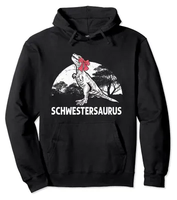 Productafbeelding van Schwestersaurus: Familie van dinosaurus, trui met capuchon voor meisjes