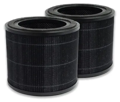 Image de Filtres de remplacement pour purificateur d'air, pack de 2, filtration au charbon actif H13