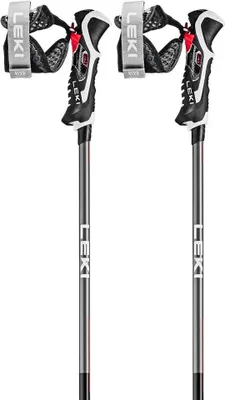 Produktbild von Leki Carbon 14 3D Black/Dark Anthracite/Bright Red 110 cm Ski-Stöcke