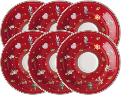 Produktbild von Villeroy & Boch Toy's Delight Specials Espresso-Untertasse rot 12cm Set6