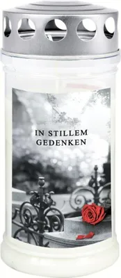 Produktbild von Gedenkkerze Rose & Barock 70x170mm