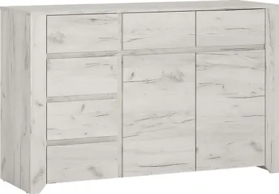 Produktbild von Sideboard, weiß Eiche, AMANTEA-129