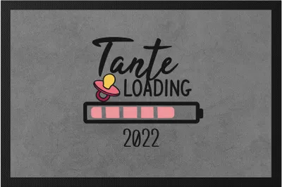 Produktbild von Tante Loading 2022 Fußmatte für werdende Tanten zur Geburt Babynews Nichte Neffe Ich werde Tante Geschenk