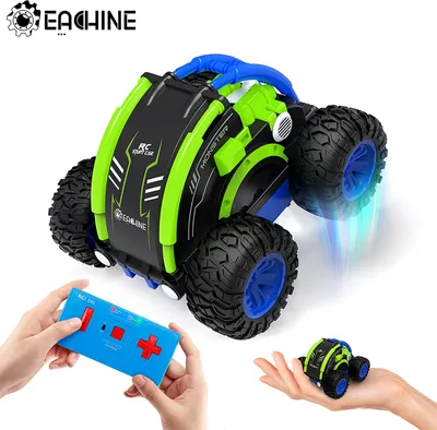 Produktbild von EACHINE EC11 RC Stuntauto – 360° Flip & Rotation, 2,4 GHz Mini-Fernsteuerung, robustes RC-Car für Kinder, Jungen & Mädchen, mit USB-Ladekabel